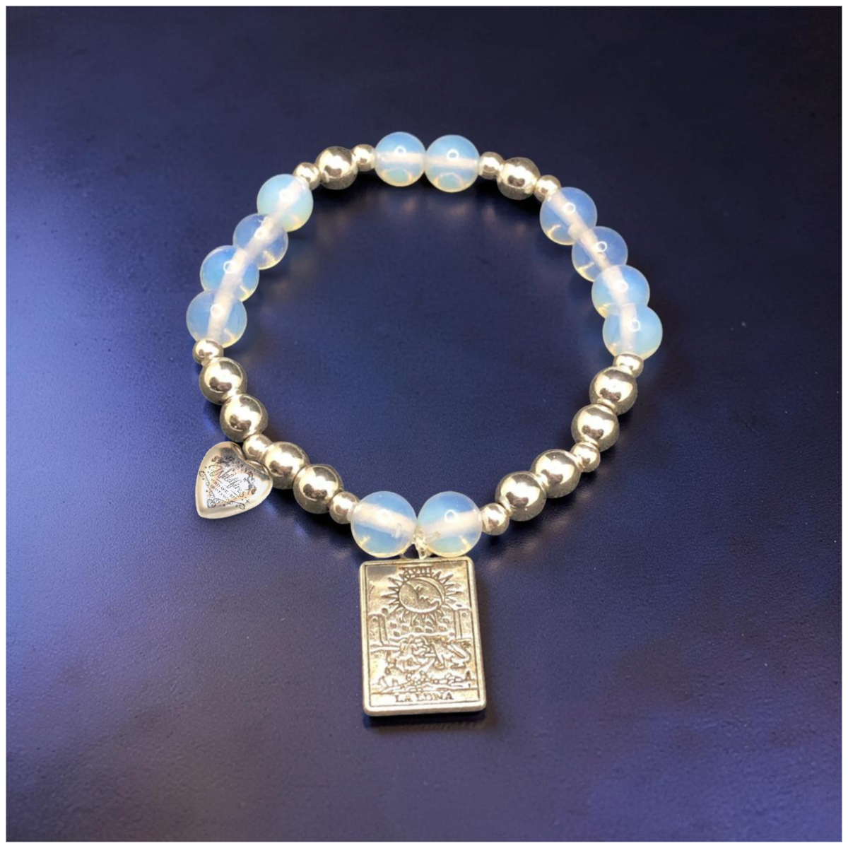 🌙Moonstone and Sterling Luna Bracelet — “La Luna” 🌙