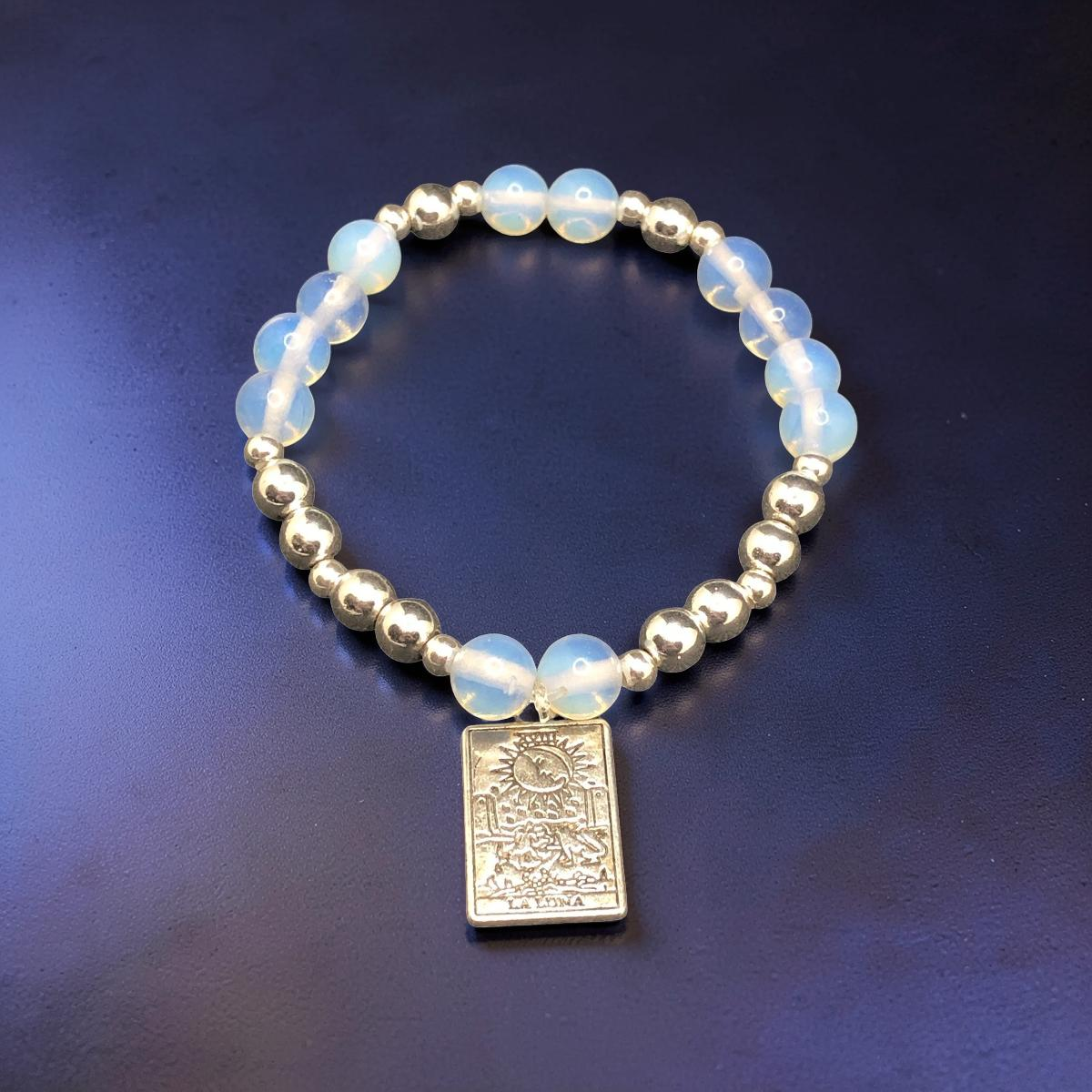🌙Moonstone and Sterling Luna Bracelet — “La Luna” 🌙